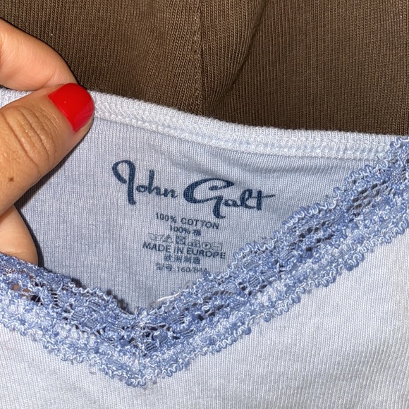 Brandy Melville baby blue lace top - Picture 4 of 4